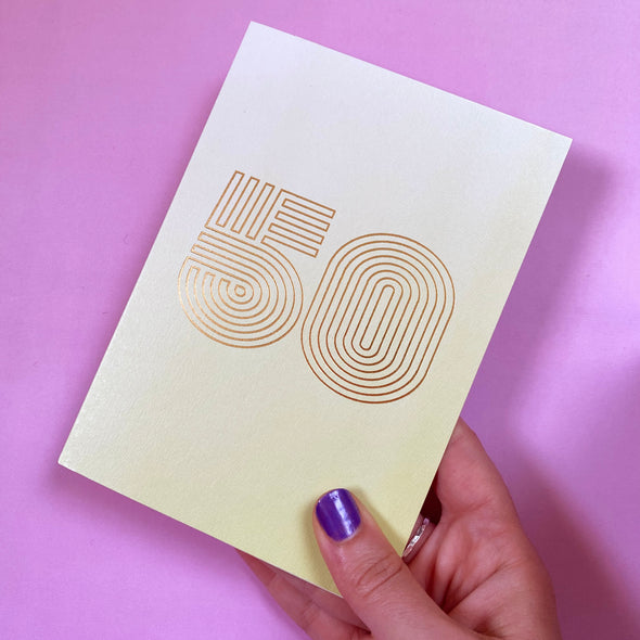 50 birthday - gold