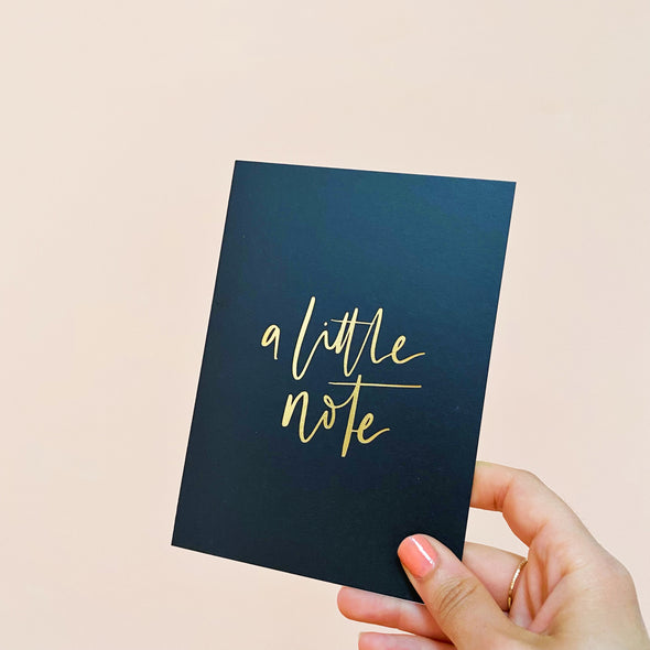 a little note - gold