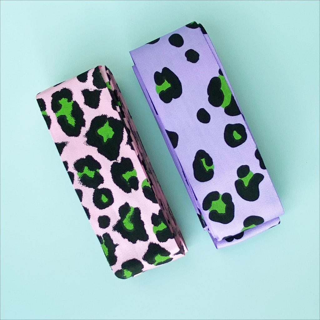 Leopard Print Taffeta Ribbon