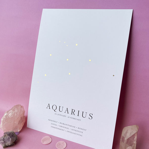 Zodiac Print - Aquarius