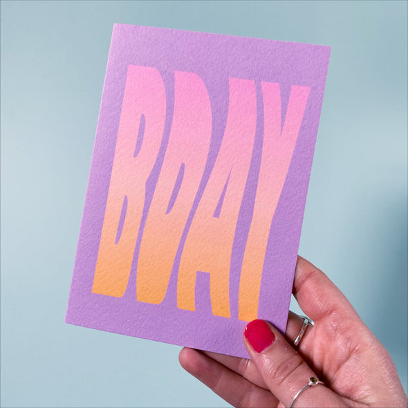 BDAY wavey card
