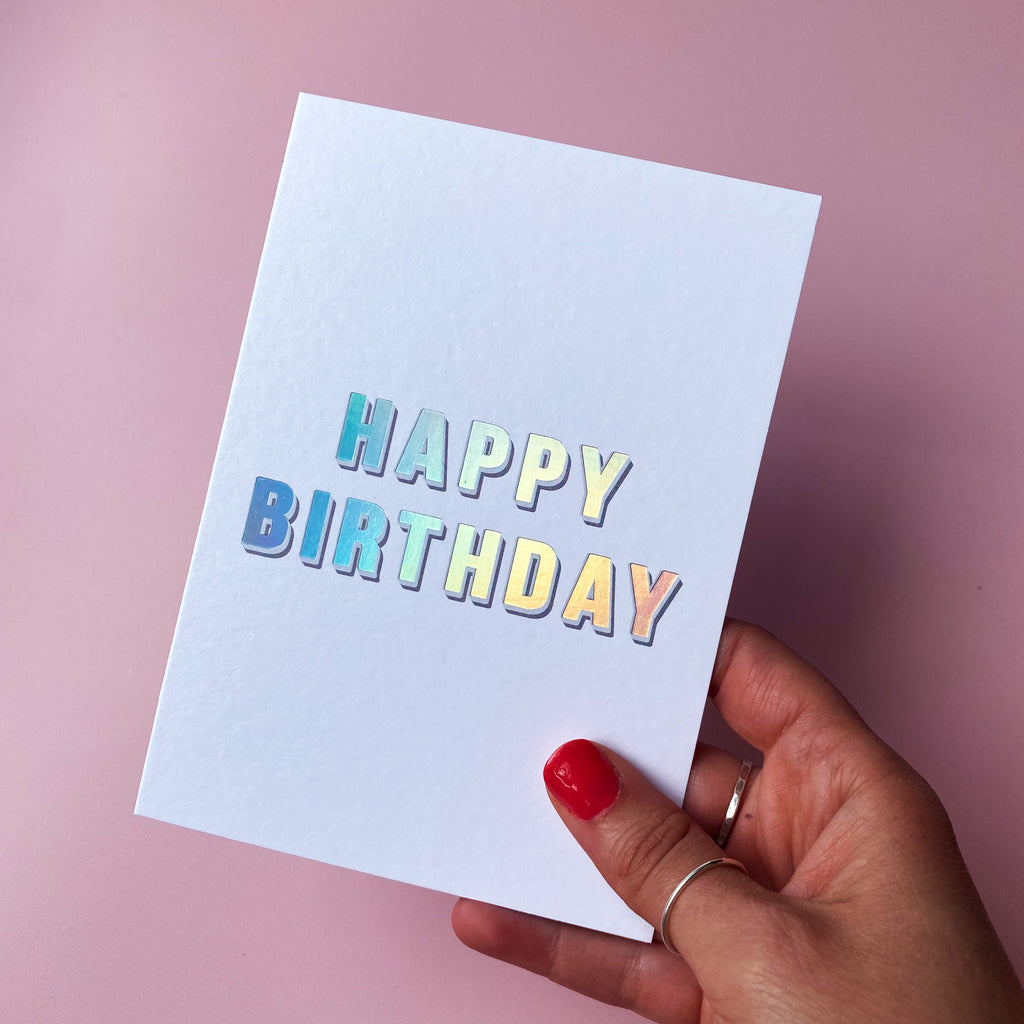 Birthday sign - holo