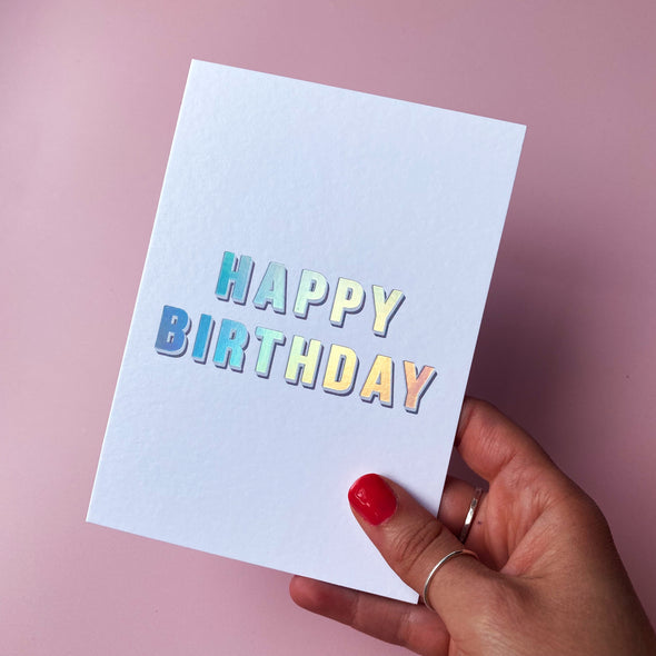 Birthday sign - holo