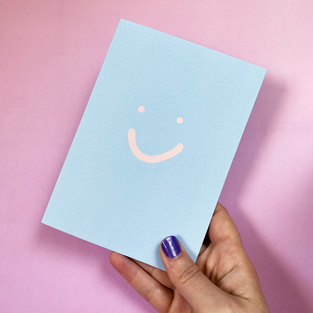 Happy face card