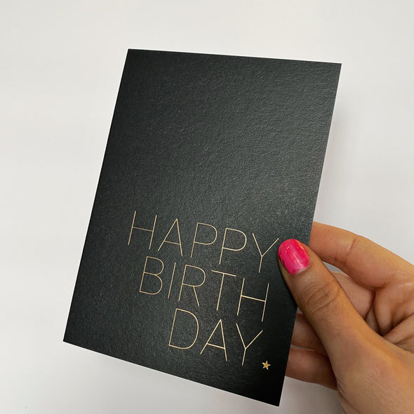 Birthday star - gold
