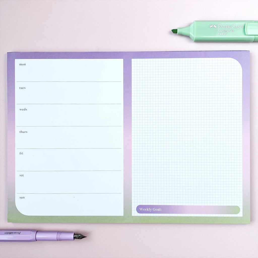 Weekly Desk Planner