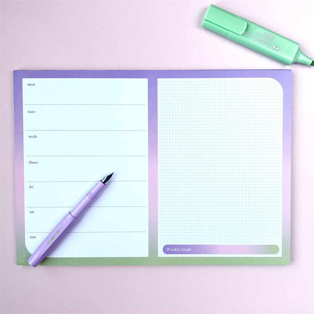Weekly Desk Planner