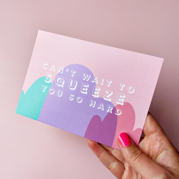 squeeze you - postcard