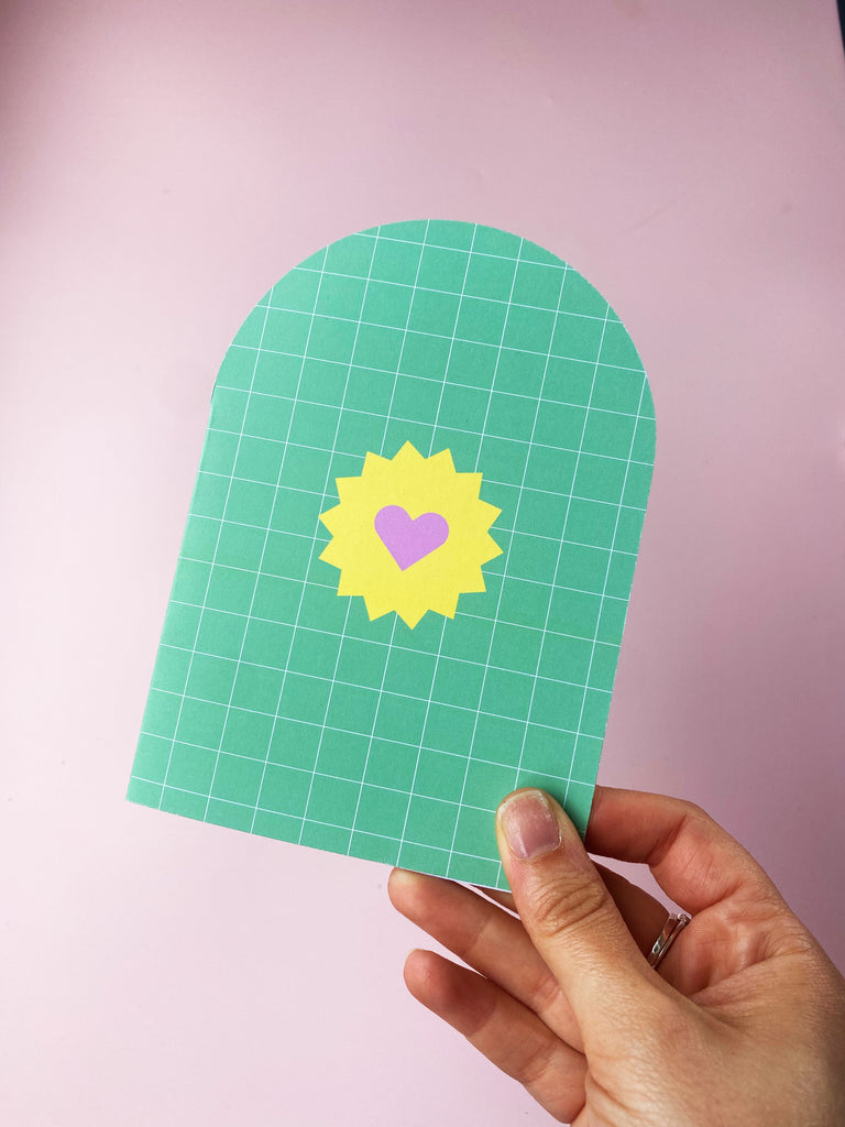 Green Heart - Arch Card
