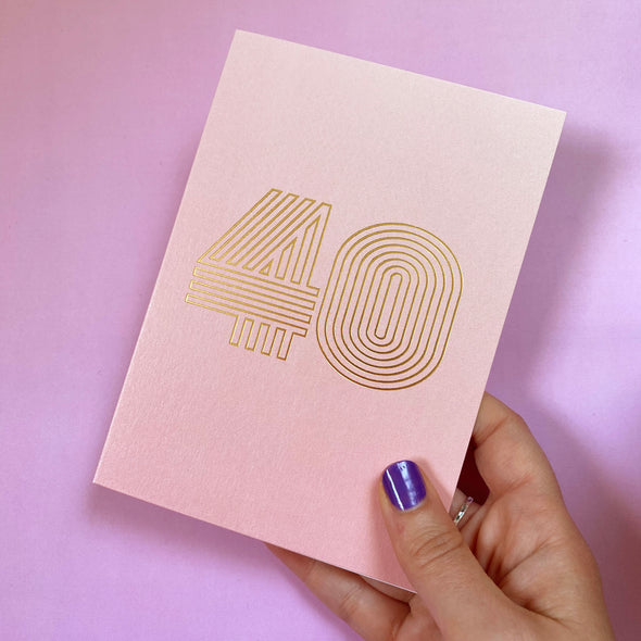 40 birthday - gold