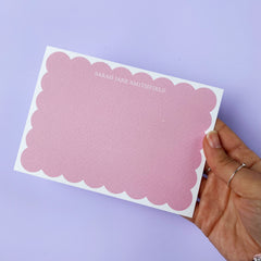 Personalised Scallop Note Cards
