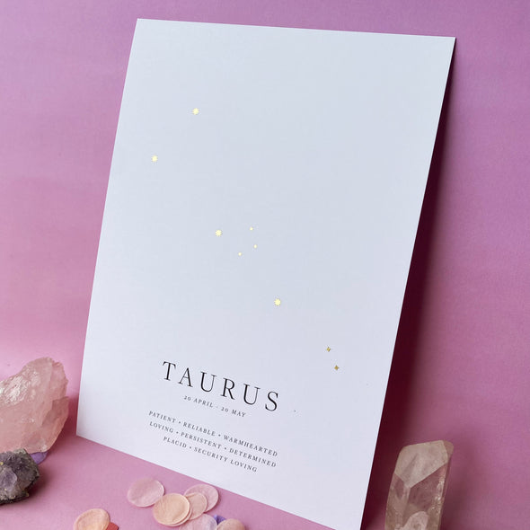 Zodiac Print  - Taurus