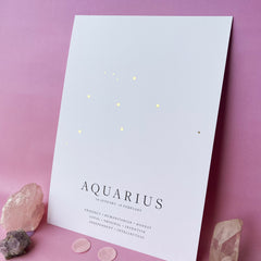 Zodiac Print  - Aquarius