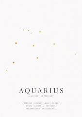 Zodiac Print  - Aquarius