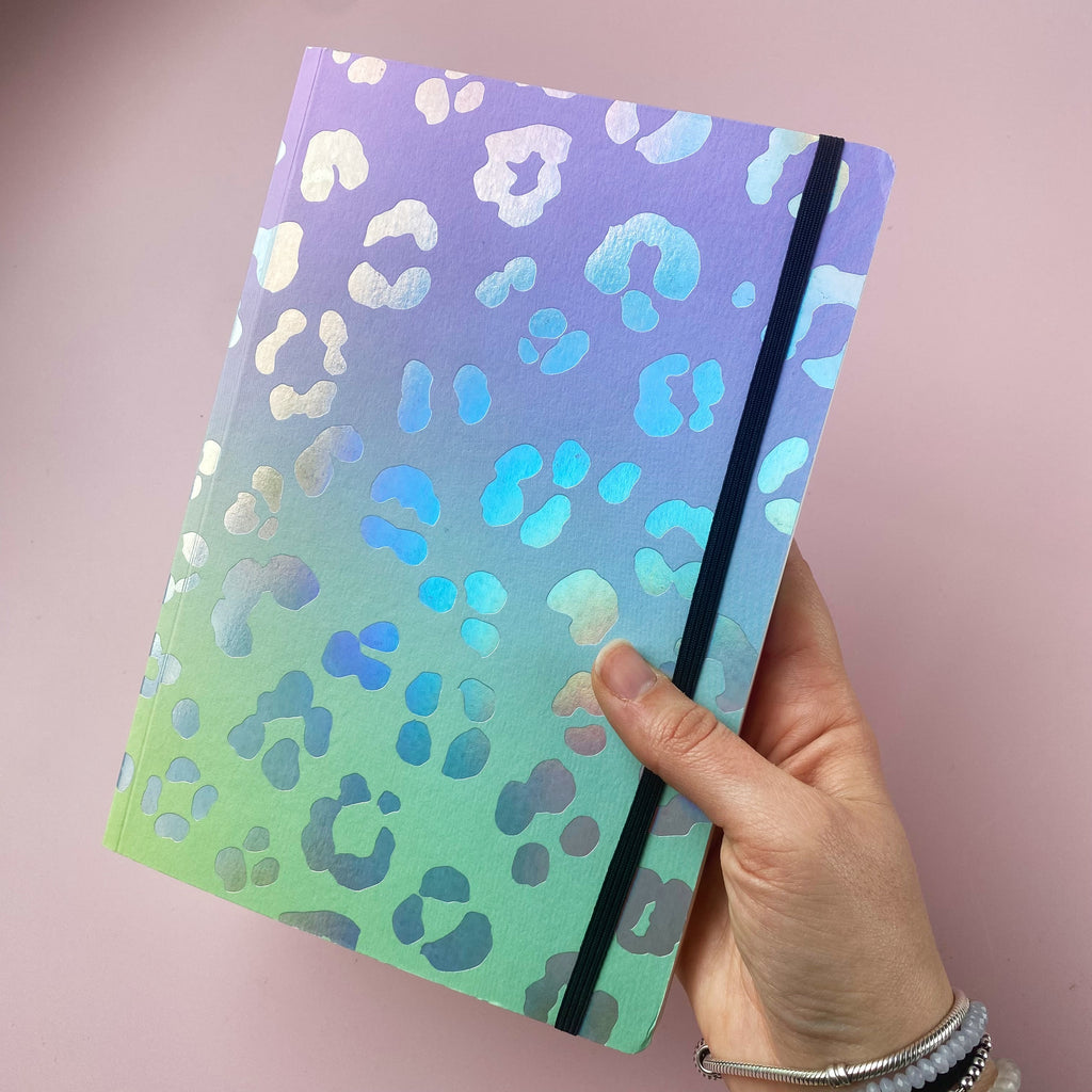 Holographic Leopard Notebook