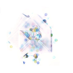 Vellum Envelopes with Confetti : disco mix