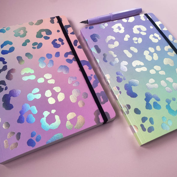 Holographic Leopard Notebook