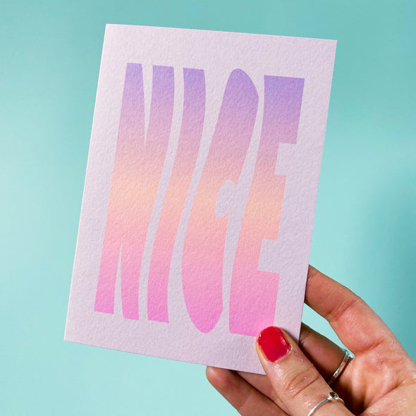 NICE wavey card
