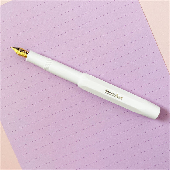 Kaweco Sport Fountain Pen - White and Gold