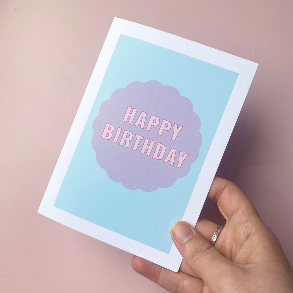 Neon Card - Happy Birthday