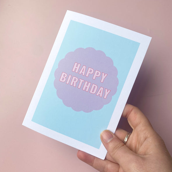 Neon Card - Happy Birthday