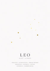 Zodiac Print  - Leo