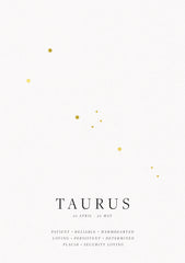 Zodiac Print  - Taurus
