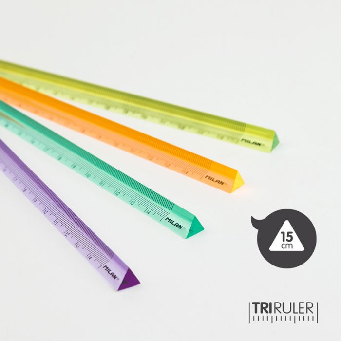 Tri Ruler - 15cm Transparent Prism Ruler